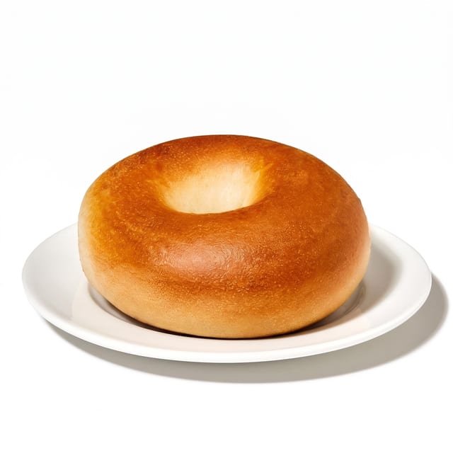 Single Bagel (Nothing on it).