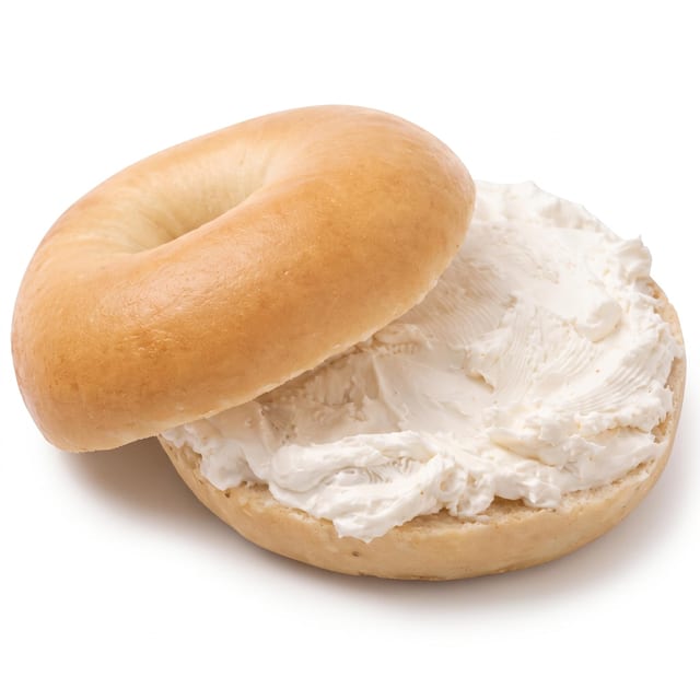 Mini Bagel with Spread.