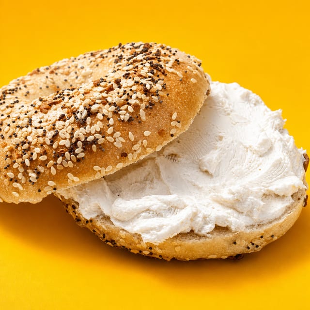 Cream Cheese Bagel.