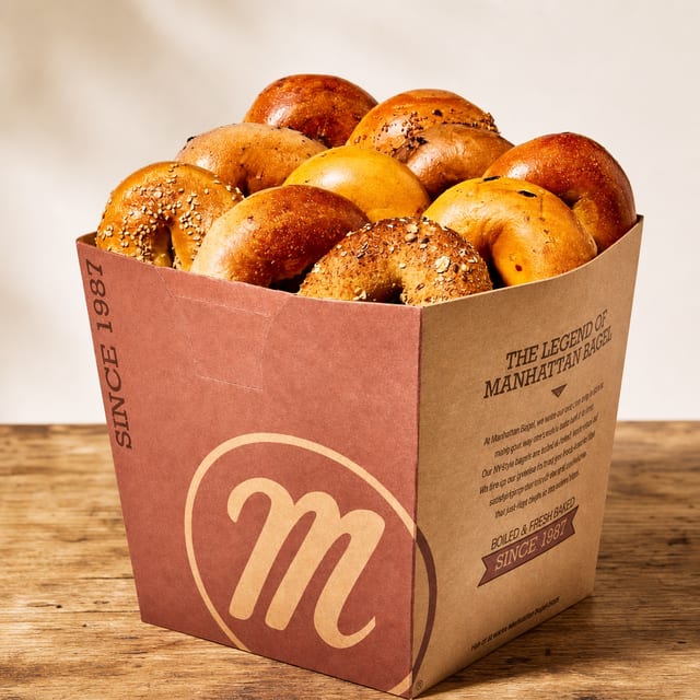 Dozen Bagels HOT BAG (FRESH FROM THE OVEN).