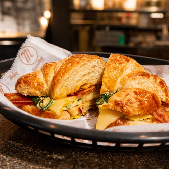 Spinach Bacon Croissant.