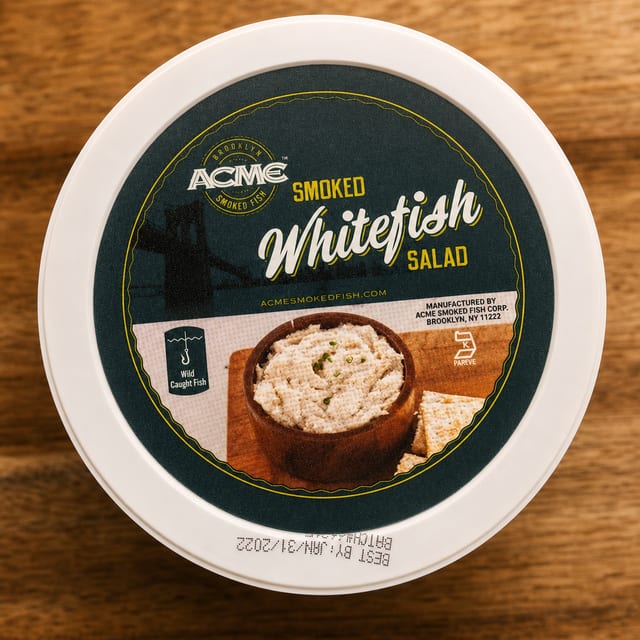 Whitefish Salad Tub.