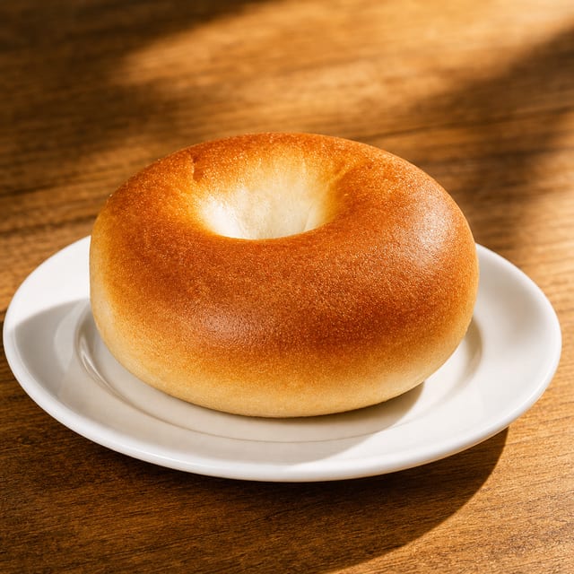 Single Bagel (Nothing on it).