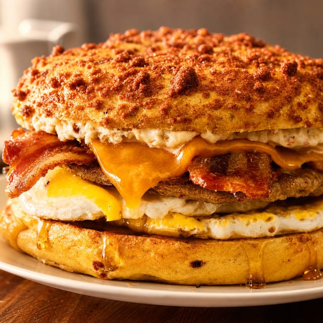 French Toast Egg Sandwich.