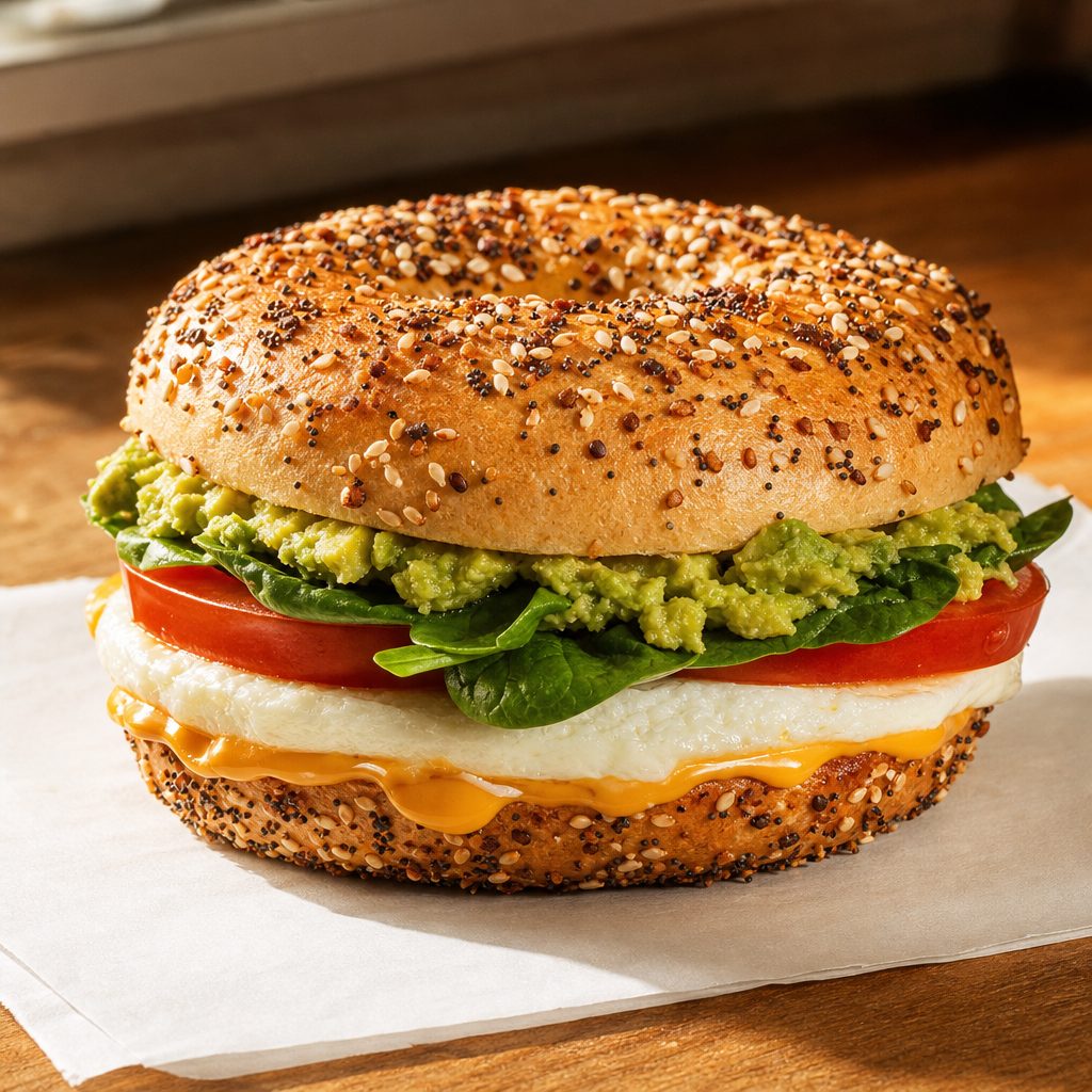 Garden Avocado Egg White Sandwich.