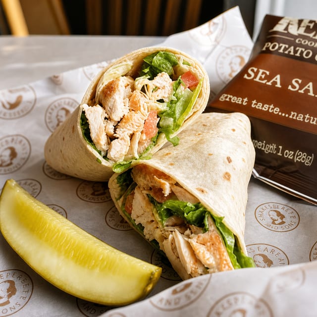 Grilled Chicken Caesar Wrap.