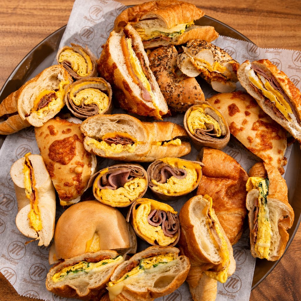 Hot Breakfast Sandwich Platter.