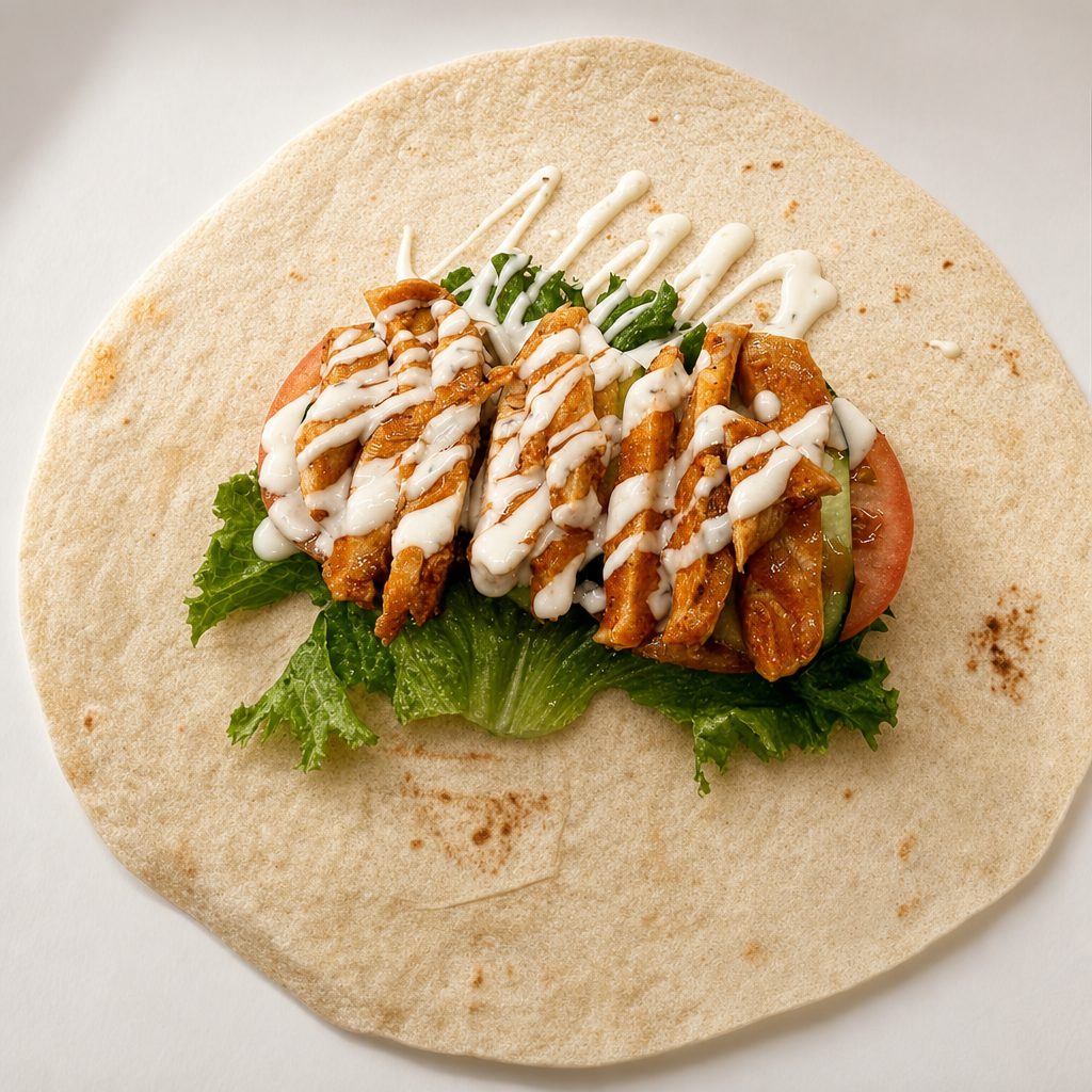 Buffalo Grilled Chicken Wrap.