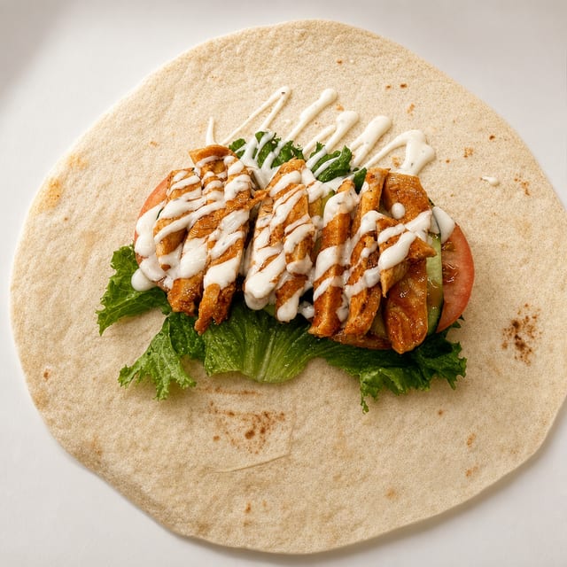 Buffalo Grilled Chicken Wrap.