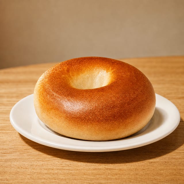 Single Bagel (Nothing on it).