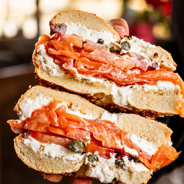 The Classic Nova Lox Sandwich.