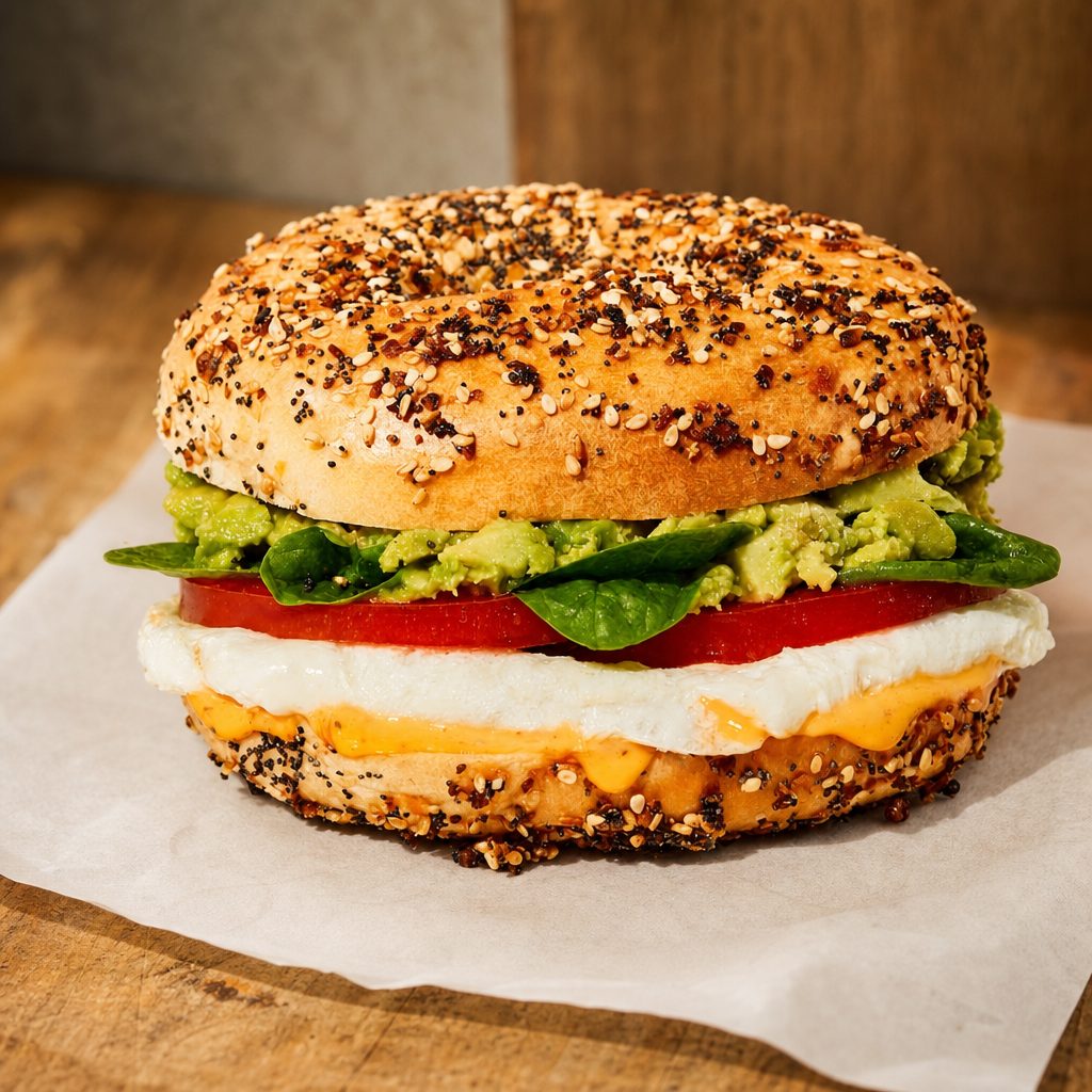 Garden Avocado Egg White Sandwich.