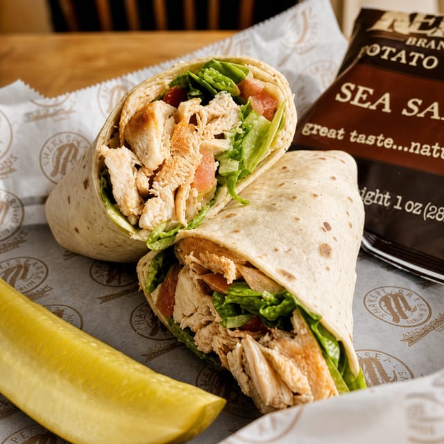 Grilled Chicken Caesar Wrap.