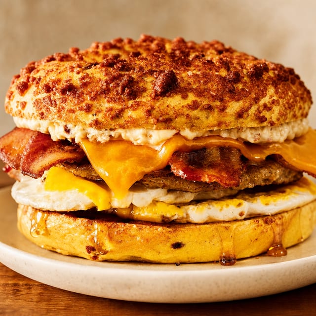 French Toast Egg Sandwich.