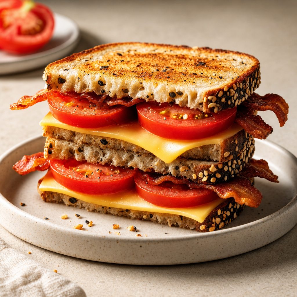 Bacon Tomato Grilled Cheese.