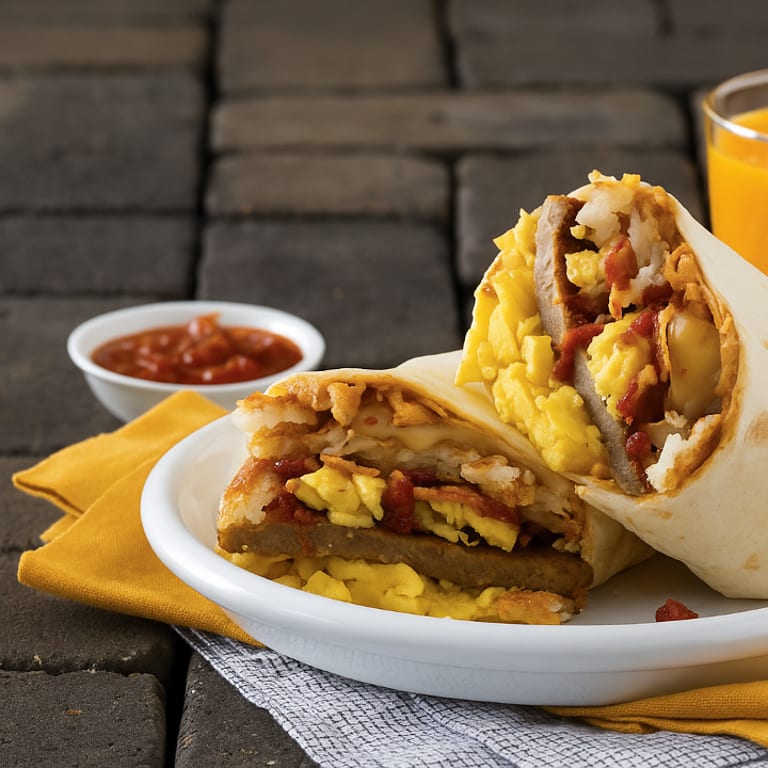 Delicious Breakfast Burrito