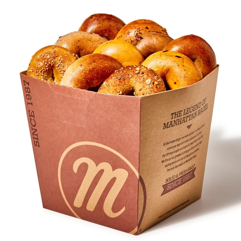 Delicious Breakfast Buffet: Bagels, Coffee, and More